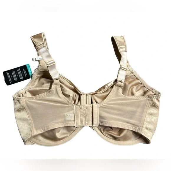 BALI tan satin tracings minimizer underwire bra style 3562 NWT - Picture 4 of 4
